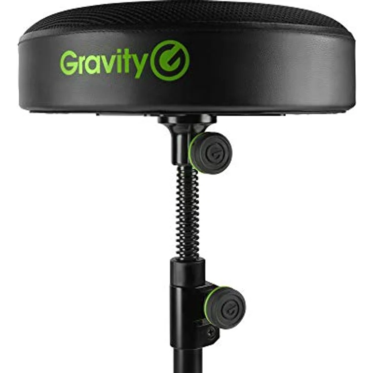 Gravity FD SEAT 1 Musikerhocker klappbar, höhenverstellbar - Atmungsaktive Sitzfläche, stabile Metallkonstruktion (schwarz) – Bild 3