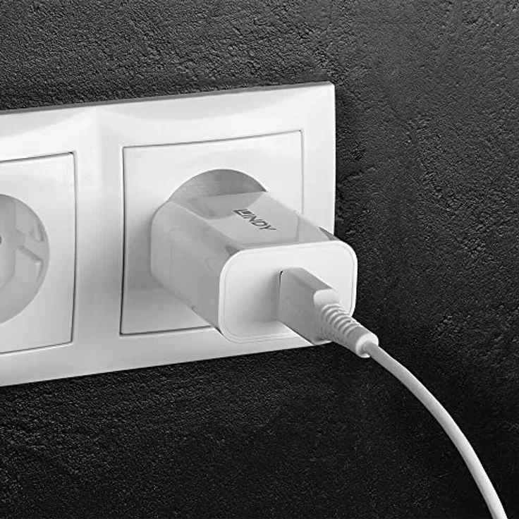 LINDY 73412 USB-Wandladegerät Typ A 18W, Fast Charging, kompaktes Design, weiß – Bild 5