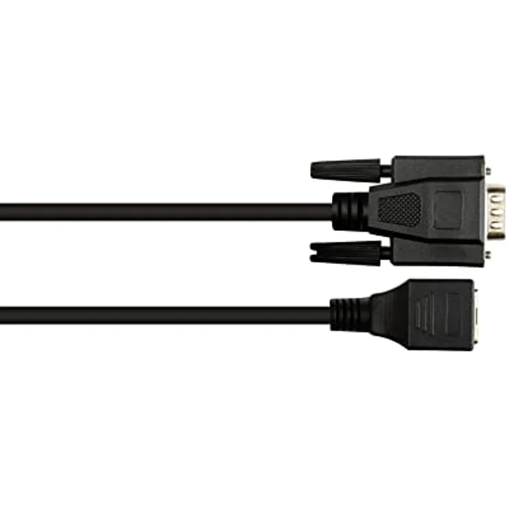 Good Connections Adapterkabel RJ45 Buchse an RS232 D-SUB 9-Pol Stecker, 1:1 Belegung, 10 cm, schwarz – Bild 2