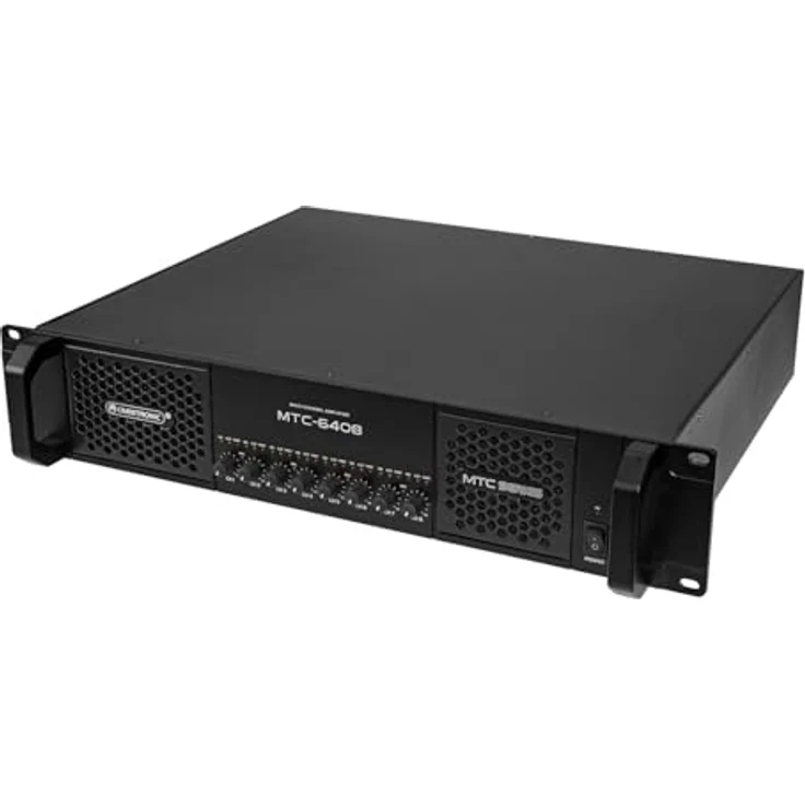 OMNITRONIC MTC-6408 8-Kanal Endstufe | Class D Mehrkanal-PA-Verstärker mit Schaltnetzteil, 8 x 800 W RMS (4 Ohm), 8 x 400 W RMS (8 Ohm) - Omnitronic Markenprodukt aus dem Hause Steinigke Showtechnic – Bild 5