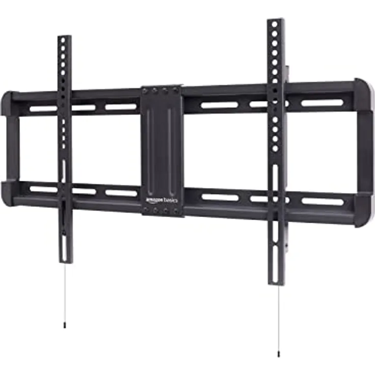 Amazon Basics TV-Wandhalterung mit tiefem Profil, horizontaler Pfosteninstallation, Nivellierung für 32-Zoll- bis 86-Zoll-Fernseher