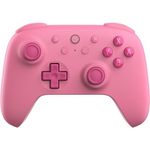 8bitdo Ultimate 2C Bluetooth Controller for Switch, Wireless Controller with 6-Axis Motion Control, Rumble Vibration, Refined D-Pad and Bumpers, and Hall Effect Joysticks (Pink)