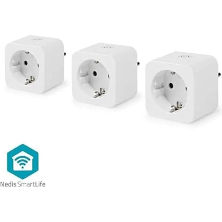 NEDIS SmartLife Smart Stecker Wi-Fi | Leistungsmesser | 3680 W | Type F (CEE 7/7) | 0-55 °C | Android™ / IOS | Weiss