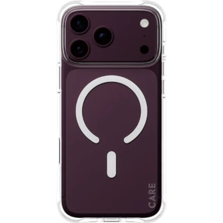 CARE by PanzerGlass Samba Case Transparent mit White MagSafe für Apple iPhone 18 Pro Max | 17 Pro Max, Stoßfest und Kratzfest – Bild 1
