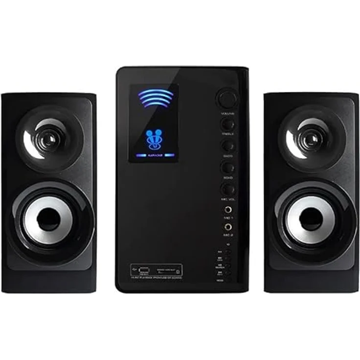 Tracer SPEAKERS 2.1 TUMBA Heim-Audio-MIDI-System 10 W Schwarz, kabelloses Bluetooth, SD Kartenleser, Fernbedienung – Bild 2