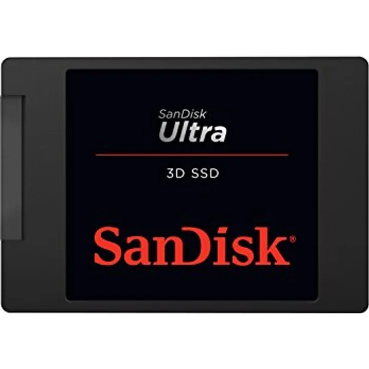 SanDisk Ultra 3D SSD 1 TB SSD interne SSD Festplatte (SSD intern 2,5 Zoll, stoßbeständig, 3D NAND-Technologie, n-Cache 2.0-Technologie, 560 MB/s Übertragungsraten) Schwarz