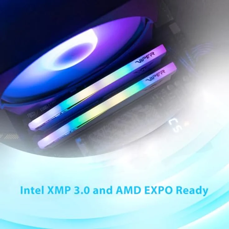 Patriot DDR5 PC5600 Viper Elite 5 RGB, 16GB (1x16), hochleistungsfähiger Arbeitsspeicher mit mehrfarbiger RGB-Beleuchtung – Bild 7