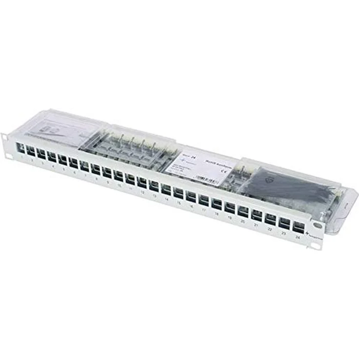 Telegaertner J02023A0040 24 Port Netzwerk-Patchpanel CAT 6a 1 HE – Bild 1