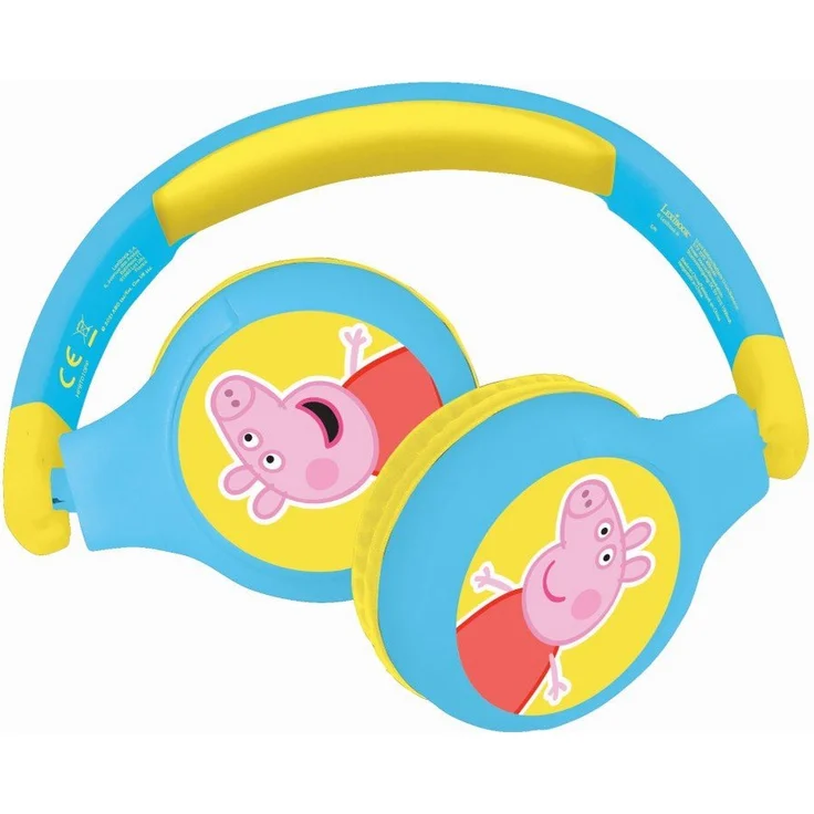 Lexibook® Faltbare Kopfhörer Peppa Wutz 2in1 Bluetooth® und Kabelanschluss Kinder-Kopfhörer, Pink – Bild 1