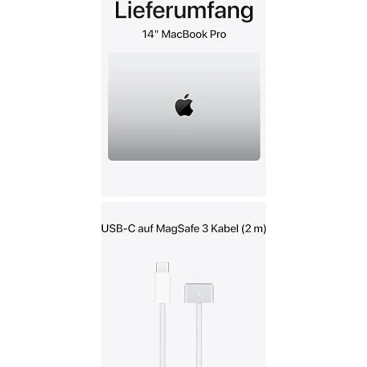 APPLE MacBook Pro (2026) 14 Zoll, Apple M5 Max, 36 GB RAM, 2 TB SSD, macOS, Silber – Bild 6