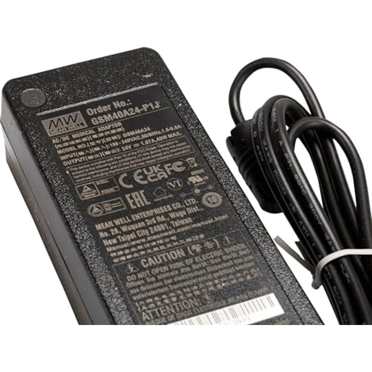 MeanWell Power Adapter Desktop ErP Medical 24V (40W), Tischnetzteil mit medizinischer Zulassung EN60601-1 (2xMOPP) für Informationstechnik – Bild 4