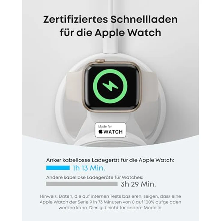 Anker MagGo 3-in-1 15W MagSafe kompatibles Ladegerät, iPhone Induktive Ladestation, Qi2-zertifiziert Wireless Charger für iPhone 16/15/14/13/12, Apple Watch, AirPods Pro (Adapter inkl.), Weiß – Bild 5