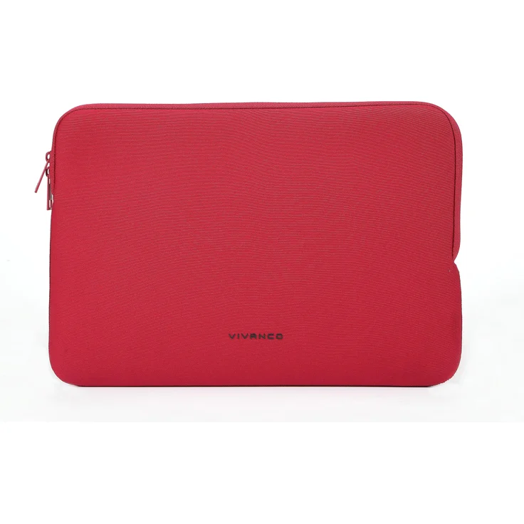 Vivanco NEO Notebook Sleeve für 15-16" Geräte, rot Neopren (16"), wasserabweisend, minimalistisches Design, Rot