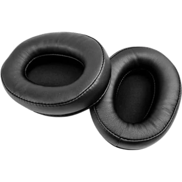 INF Ersatz-Ohrpolster für Kingston HyperX Cloud Hurricane 2/Alpha/Alpha S, Ergonomisches Design, Isolation und Komfort, Proteinleder, Schwarz – Bild 1