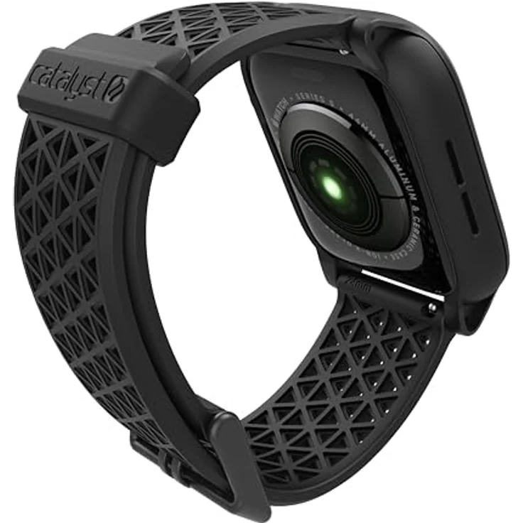 Catalyst Impact Uhrenarmband, 44 mm, Kunststoff, schwarz, absturzsicher mit Gummipuffer und Dämpfungssystem – Bild 5
