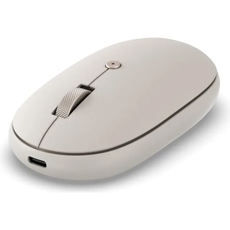 Satechi OntheGo Bluetooth Wireless Mouse, kabellose Maus mit einstellbarer DPI von 800 bis 2400, Sand