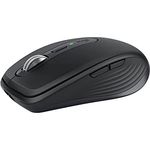 Logitech MX Anywhere 3S Compact Kabellose Maus, Fast Scrolling, 8K DPI Any-Surface Tracking, Quiet Clicks, Programmierbare Tasten, USB C, Bluetooth, Windows PC, Linux, Chrome, Mac - Graphit