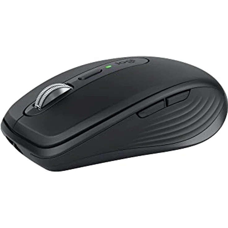 Logitech MX Anywhere 3S Compact Kabellose Maus, Fast Scrolling, 8K DPI Any-Surface Tracking, Quiet Clicks, Programmierbare Tasten, USB C, Bluetooth, Windows PC, Linux, Chrome, Mac - Graphit – Bild 1