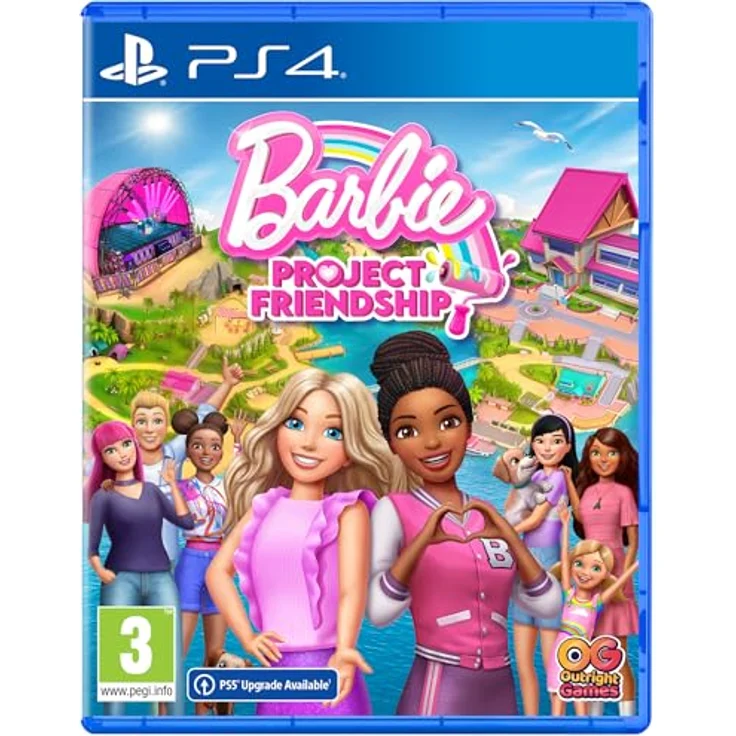 Outright Games Barbie: Projekt Freundschaft - PS4, Spiel mit Herausforderungen, lokalem Koop-Modus und Belohnungen – Bild 1