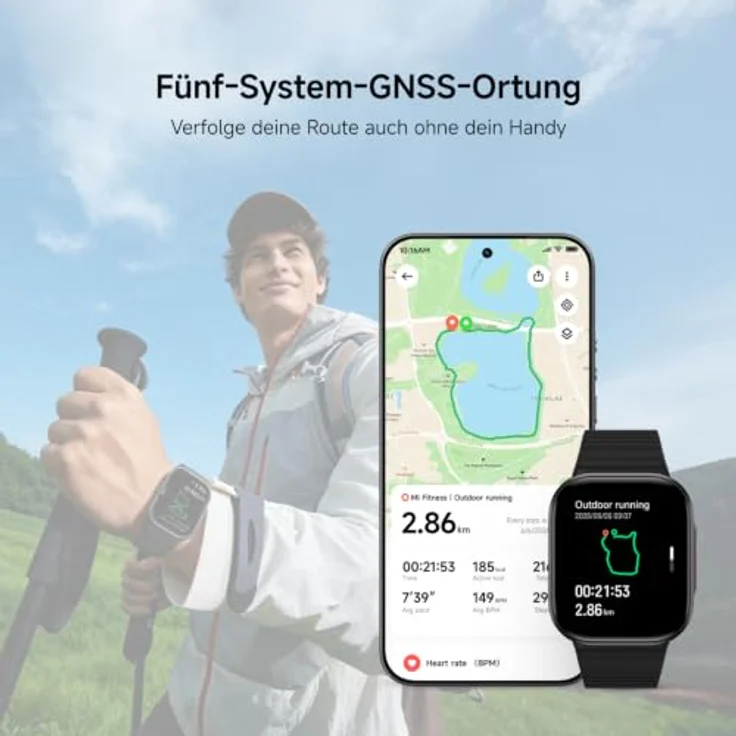 Xiaomi Watch 6 Lite, Smartwatch mit 4,98 Zoll AMOLED-Display, Gesundheitssensoren und IPX8 Wasserbeständigkeit, Schwarz – Bild 4