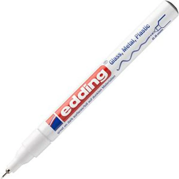 Edding Lackmarker 780, weiß, Strichbreite 0.8 mm, wasserfest – Bild 1