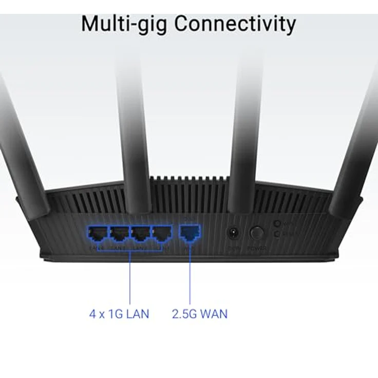 ASUS RT-BE55 BE3600 AiMesh, WiFi 7 Router mit Dual-Band Geschwindigkeiten bis zu 3600 Mbps, Schwarz – Bild 5