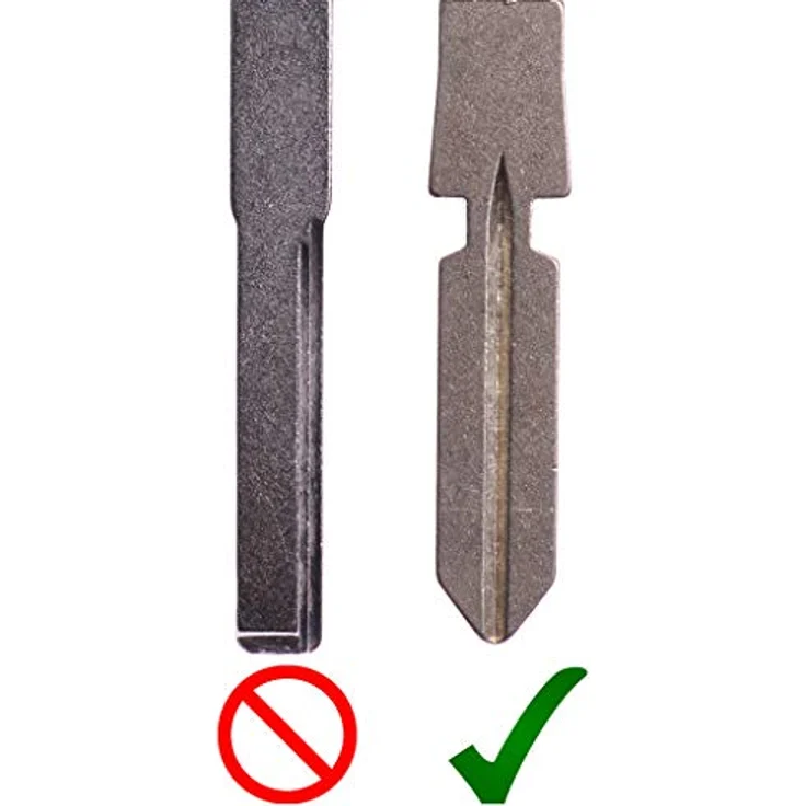 mt-key Auto Schlüssel 3 Tasten für Mercedes Benz W163 R129 SL ML, inkl. HU39 Rohling, 2x VARTA CR2025 Knopfzelle und Kleber – Bild 3