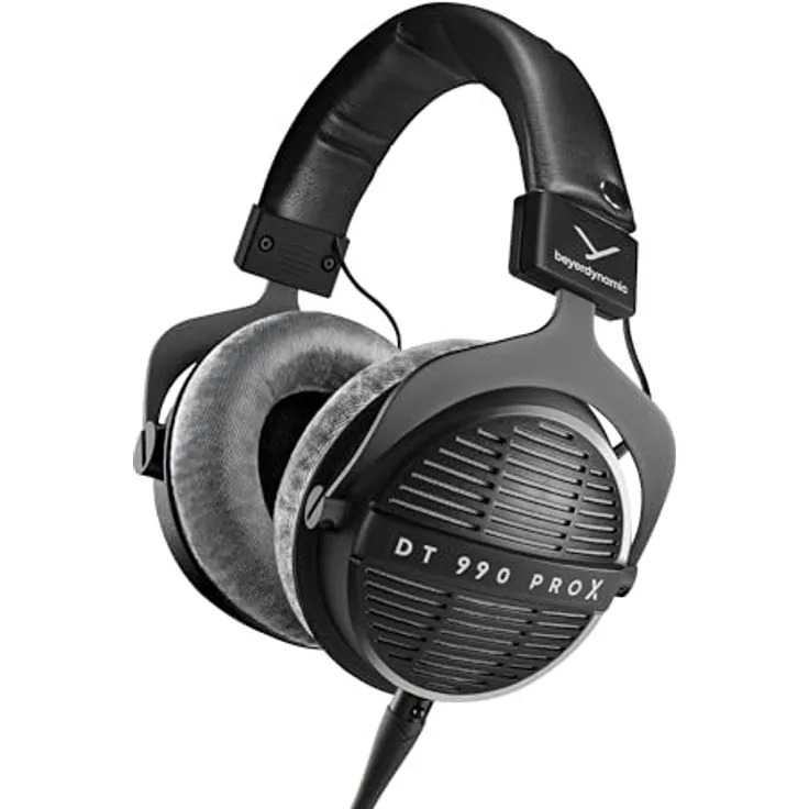 beyerdynamic DT 990 PRO X, Offener, ohrumschließender Studiokopfhörer für kritisches Hören und Editing, Dynamisches Treibersystem STELLAR.45, Steckbares Kabel, hoher Tragekomfort, Made in Germany