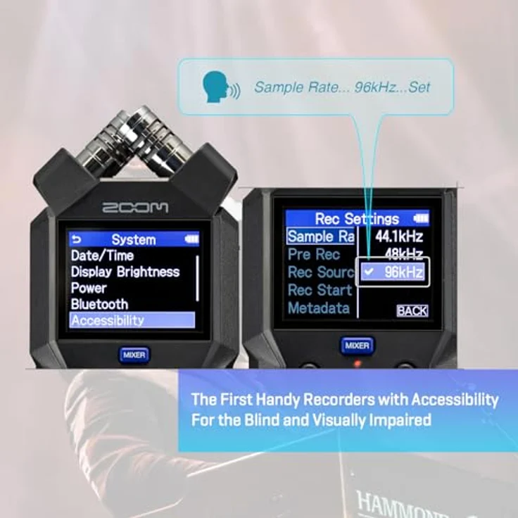 Zoom H4essential, Mobiler Stereo Audio-Recorder mit 4 Spuren, 32-Bit-Float-Aufnahme und Farb-LCD-Bildschirm – Bild 5
