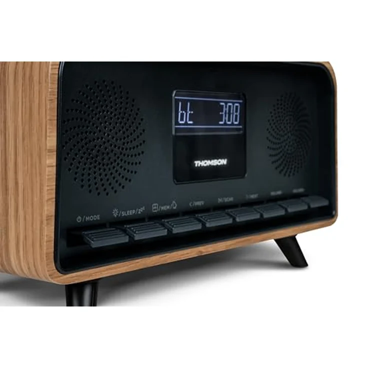 Thomson Radio Vintage Cosy noir, FM Radio mit Bluetooth und 50 Watt Leistung, Schwarz – Bild 8