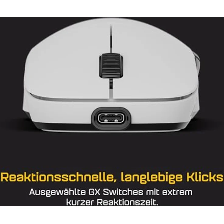 Endgame Gear XM2w 4k v2 Gaming-Maus, kabellos mit 4.000 Hz Polling-Rate und 30.000 CPI, sehr leicht - weiß – Bild 3
