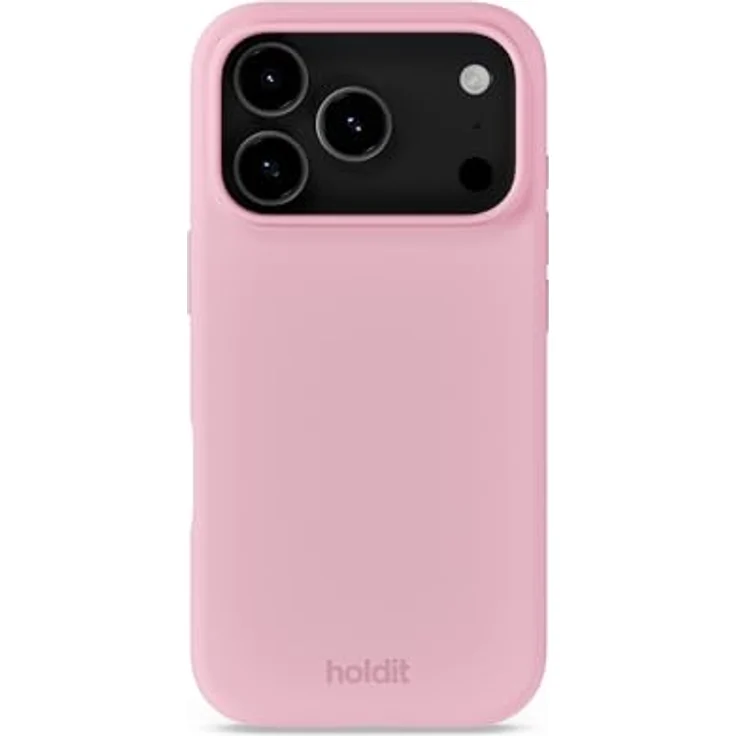 Holdit Silicone Case iPhone 17 Pro, hochwertige Silikonhülle mit schlankem Design, Pink – Bild 1