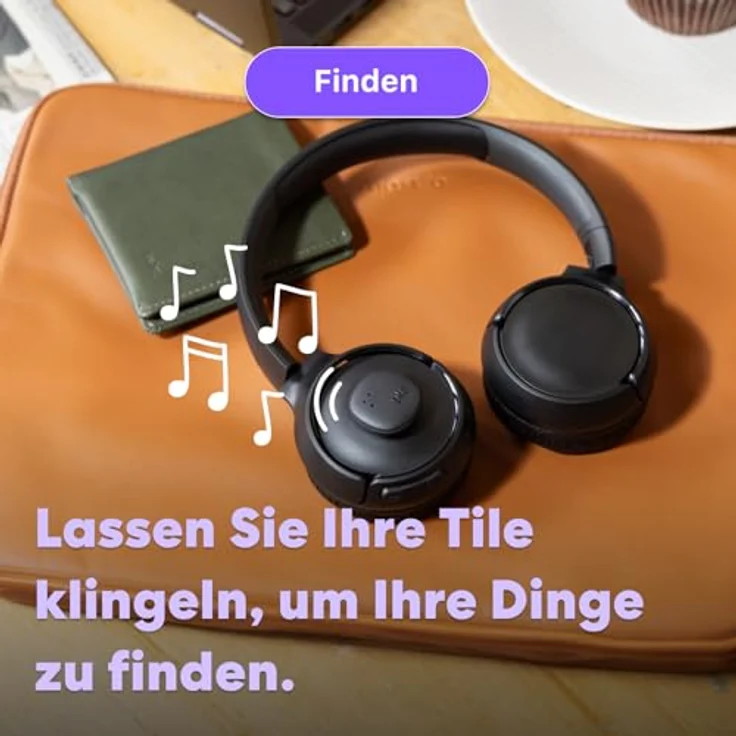 Tile by Life360 Sticker (2024) - Bluetooth-Tracker, Fernbedienungsfinder und Gegenstandsfinder für Fahrräder, Brillen. iOS- & Android-kompatibel. 2er-Pack (Schwarz) – Bild 3