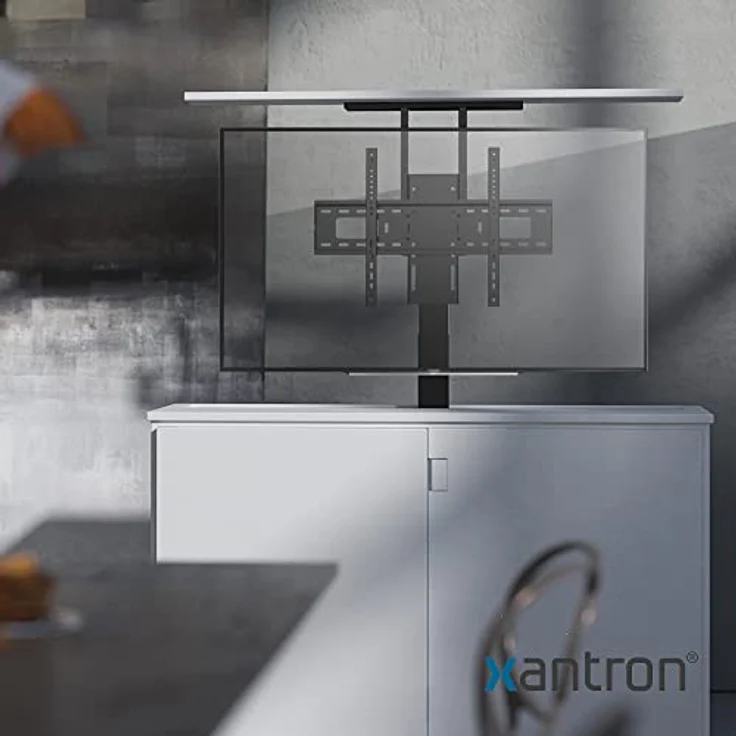 Xantron® PREMIUM-600HE TV Lift Elektrisch mit Fernbedienung bis 65 Zoll, Höhenverstellbar, VESA 200x200-600x400, Schwarz – Bild 5