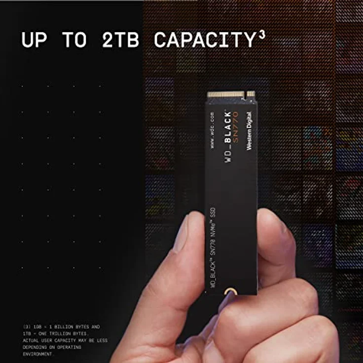 WD Black SSD SN770 NVMe 1TB PCIe Gen4 16GT-s M.2 2280 – Bild 4