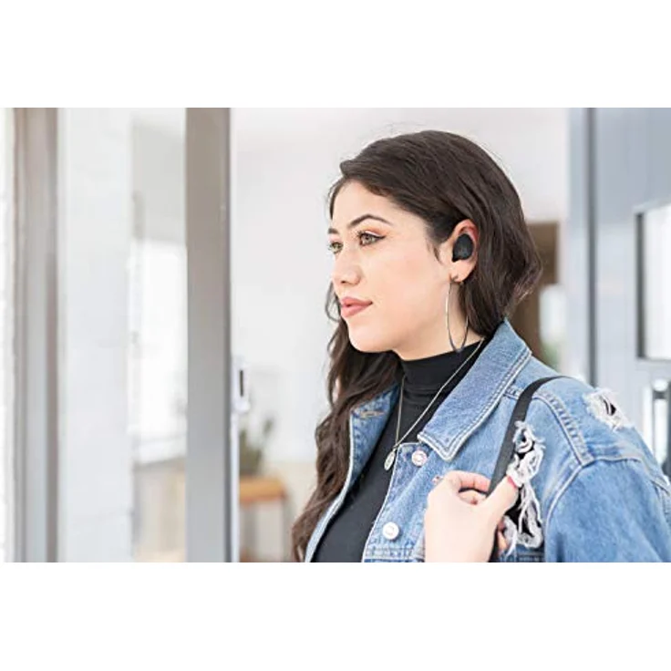 KitSound KSDISTWSBK ''District Echte'' drahtlose Bluetooth-Ohrhörer mit Drahtlos-Ladestab und Powerbank Schwarz – Bild 7