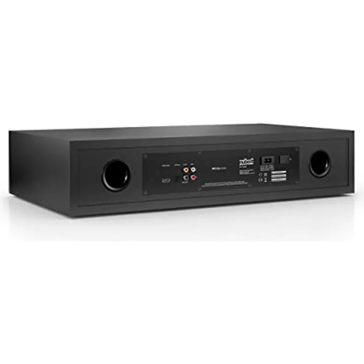 Nubert nuBoxx AS-225 max | Schwarze Soundbar mit schwarzer Front | Soundplate für Streaming | TV-Lautsprecher mit Bluetooth aptX HD | Soundbase mit 180 W | Stereobase mit Sprachoptimierung | Sounddeck – Bild 3