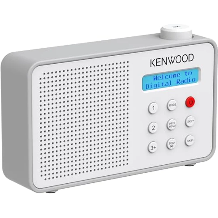 Kenwood CR-M25DAB-W, Tragbares DAB+ Radio mit Bluetooth, Li-Ion Akku, ASA-Warnsystem, USB-C Ladeanschluss, Weiß – Bild 3