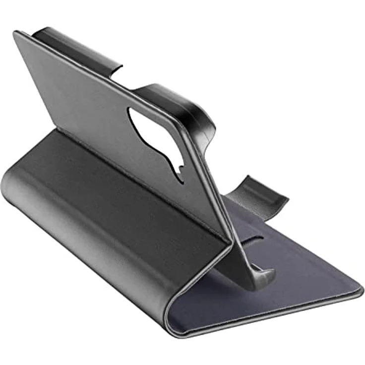 cellularline Book Galaxy A34 Bookhülle - Magnetischer Sicherheitsverschluss, Eckenschutz, interne Tasche - Schwarz – Bild 3