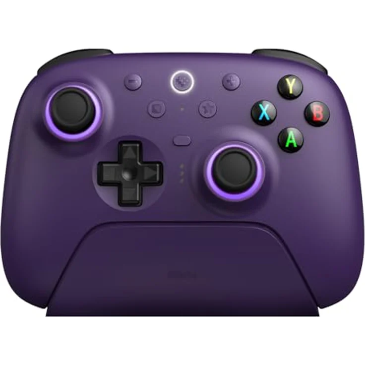 8bitdo Ultimate 2 Wireless Controller, Gaming Controller für PC mit TMR-Joysticks, RGB-Beleuchtung und 6-achsiger Bewegungssteuerung, Violett – Bild 1