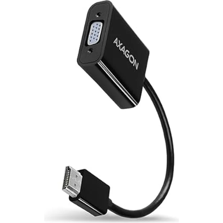 AXAGON RVH-VGAN, HDMI auf VGA Adapter, Full HD 1.920 x 1.080, mit Audio OUT und Micro-USB Stromversorgung – Bild 1