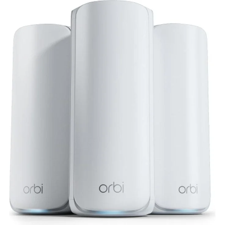 Netgear Orbi 770 Serie 3er-Set, WiFi 7 Router mit Tri-Band-Technologie und 2,5 Gbit/s Ethernet-Anschluss, Weiss