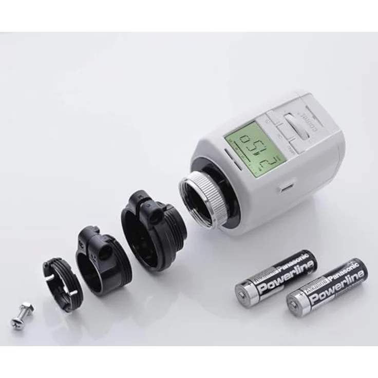Eurotronic Comet Plus Heizkörperthermostat, bis 30 % Heizkosten sparen, individuell programmierbar, Heizungsthermostat inkl. Adapter + Batterien, Smarthome-Zubehör – Bild 4