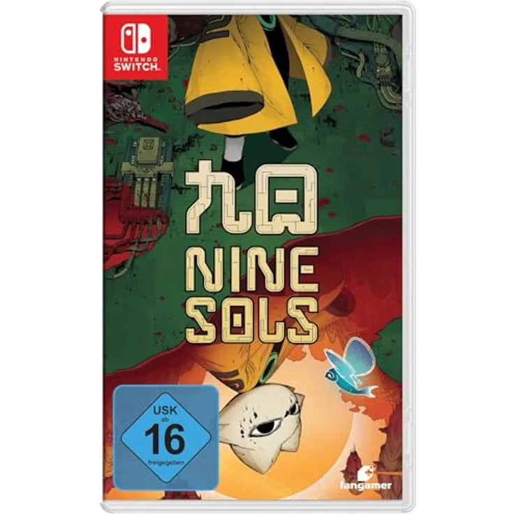 Fangamer Nine Sols - Switch, Nintendo Switch Spiel mit 16-seitigem Handbuch, Kampfsystem und handgezeichneter Animation