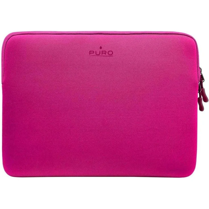 Puro SCUDOS14FCS Notebooktasche, 14" Universal, aus Neopren mit doppeltem Reißverschluss, rosa