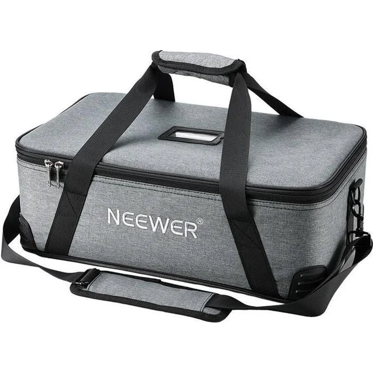 Neewer Fototasche B0C8HWZB8F, Kamera Hüfttasche aus strapazierfähigem Oxford-Material, grau, 1 l Kapazität, mit verstellbaren Schaumstoffeinteilungen und Rutschfester Gummifüße