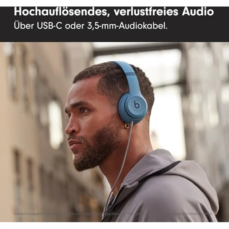 Beats Solo 4 - Kabelloser Bluetooth On-Ear Kopfhörer, Apple & Android kompatibel, Bis zu 50 Stunden Akkulaufzeit - Schieferblau – Bild 5