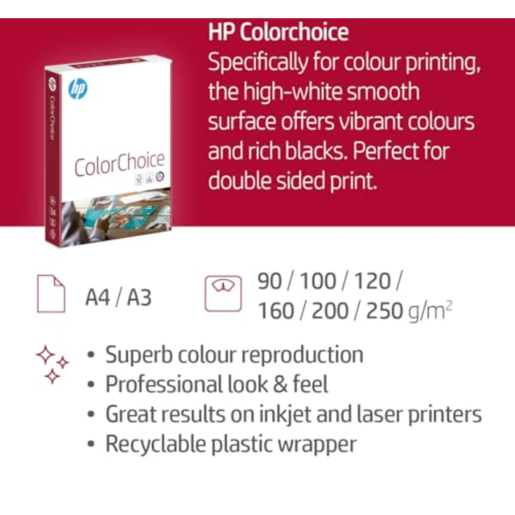 HP Colour Laser Paper DIN A4 200 g/m² 1.000 Blatt – Bild 5