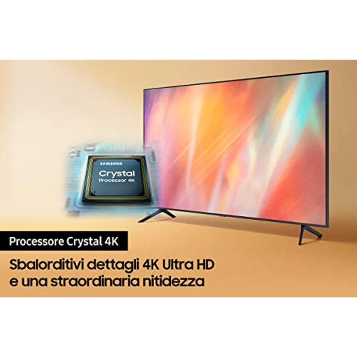 Samsung Crystal UHD 4K 55in UE55AU7170 Smart TV Wi-Fi Titan Gray 2021 – Bild 4