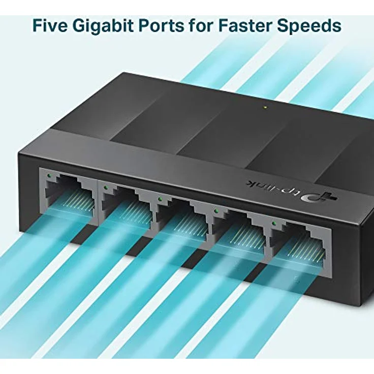 TP-Link 5-Port Desktop Switch (10-100-1000Mbit-S) Ls1005G|1.0|1|5 Years|Switch|Usb Stick|Usb Stick – Bild 3